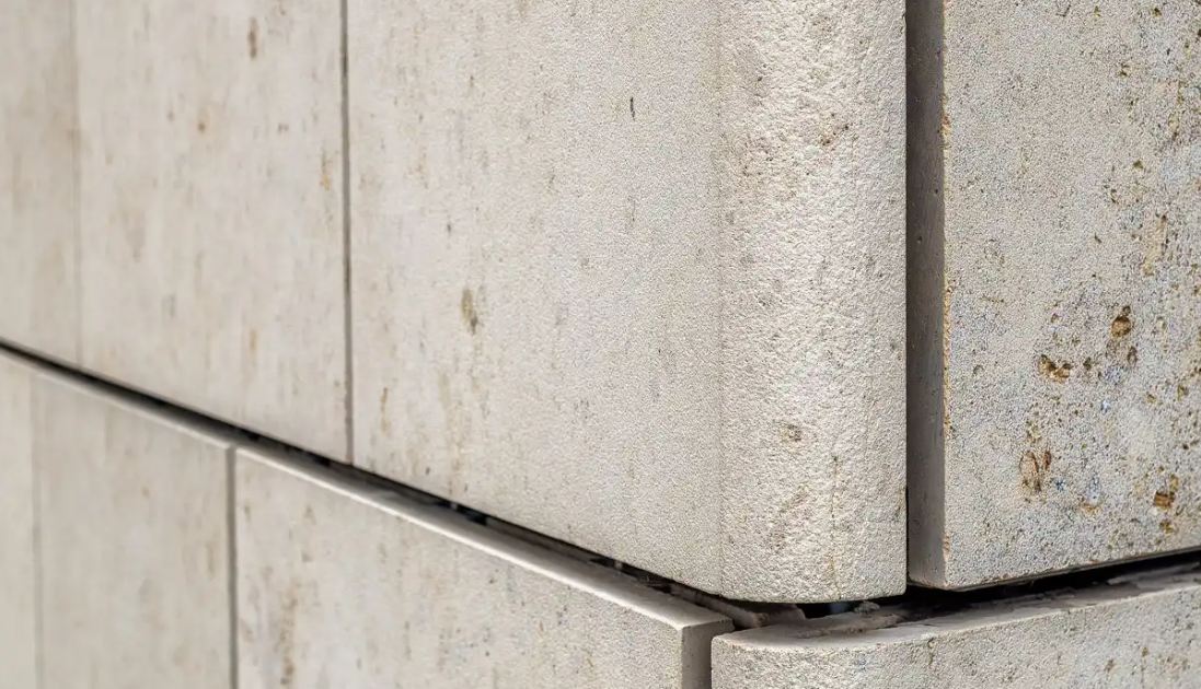 Jura Beige ventilated facade